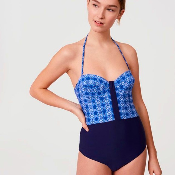 HP ❤️ NWOT Loft One Piece Swimsuit - Picture 2 of 5